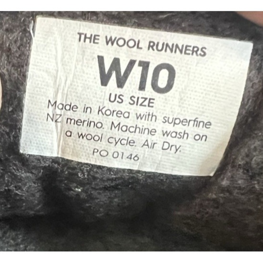 Allbirds Wool Runners Women's Size 10 Dark Gray  Athletic Running Shoes Sneakers - Picture 10 of 10